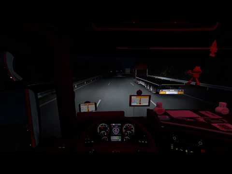 ETS2 1.36 -Scania R450 - Night ride around Germany (Promods 2.43 and Poland Rebuliding)