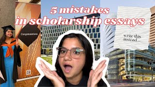 5 Scholarship Mistakes International Students Make (And What to Write Instead)