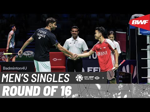 YONEX French Open 2023 | Toma Junior Popov (FRA) vs. Anthony Sinisuka Ginting (INA) [2] | R16