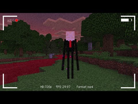 I FOUND The Slenderman in Minecraft Pocket Edition! (Blood Evening Map)