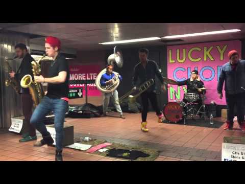 Lucky Chops: Funky Town/I Feel Good (01/20/2016 Grand Central Terminal)