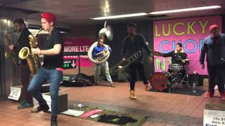 Lucky Chops: Funky Town/I Feel Good (01/20/2016 Grand Central Terminal)