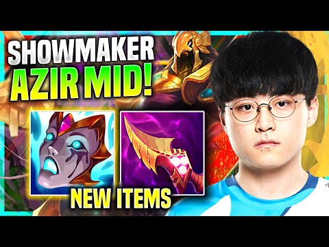 SHOWMAKER PERFECT GAME WITH AZIR! - DWG Showmaker Plays Azir Mid vs Lucian! | Preseason 11