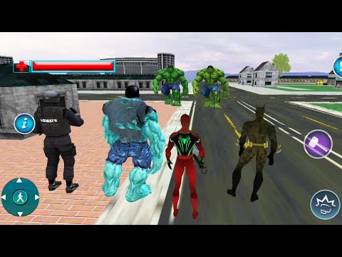 Spider Hero Vs Monster Hulk Vs Batman Vs Ninja Villains Vs Fire Hero - Superhero vs Super Villains