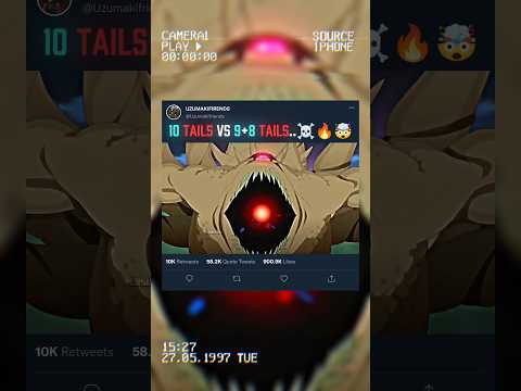 TEN TAILS VS KURAM OR OCTOPUS...🔥☠️🤯 #kurama #narutoshippuden #animeshorts