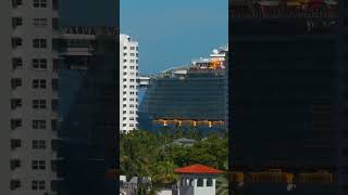 Oasis of the Sea cruise ship as a floating building