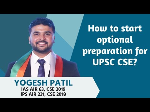 How to start Optional preparation for UPSC CSE?