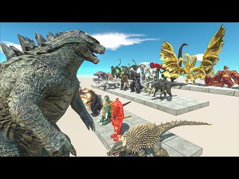 Secret War - 1vs1 Godzilla 2014 vs All Kaiju Monster - Animal Revolt Battle Simulator