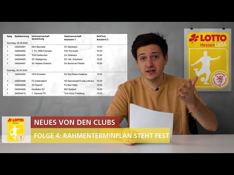 📰 Neues von den Clubs – Folge 4: Rahmenterminplan steht fest 📰