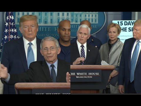 Trump & team held a press briefing & talked to reporters about coronavirus guidelines 3/16/2020
