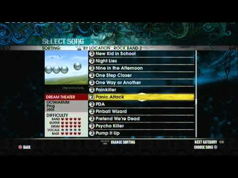 The official Rock Band 2 Setlist