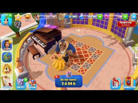 Belle and the Beast Dance Together in Disney Magic Kingdoms Beauty and the Beast Event