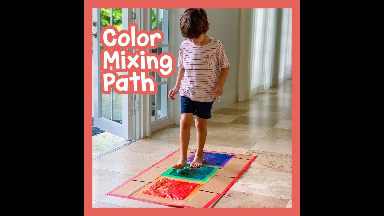 Color Mixing Activity - The Colorful Path