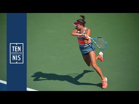 US Open juniors 2018 - 3ème tour - Réaction de Clara Burel après sa victoire | FFT
