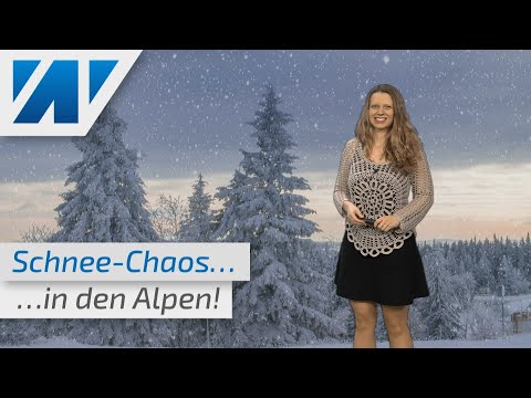 Schneekatastrophe: Wie angekündigt versinken Teile der Alpen in extremen Schneemassen!
