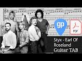 Styx - Earl Of Roseland Guitar Tabs [TABS]