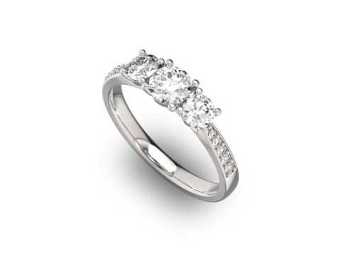 POLAD Diamond Engagement Ring - 1.02 ctw D35929-1W
