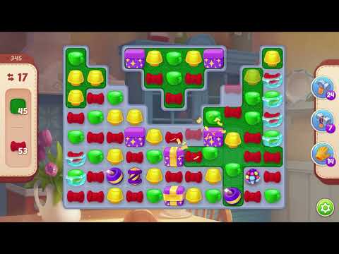 Homescapes - Level 345 Gameplay | Candy Girl