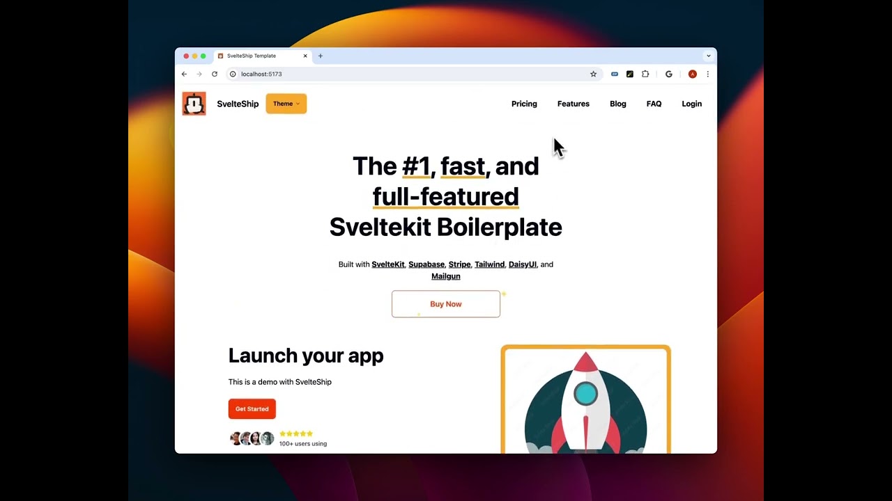 SvelteShip demo video