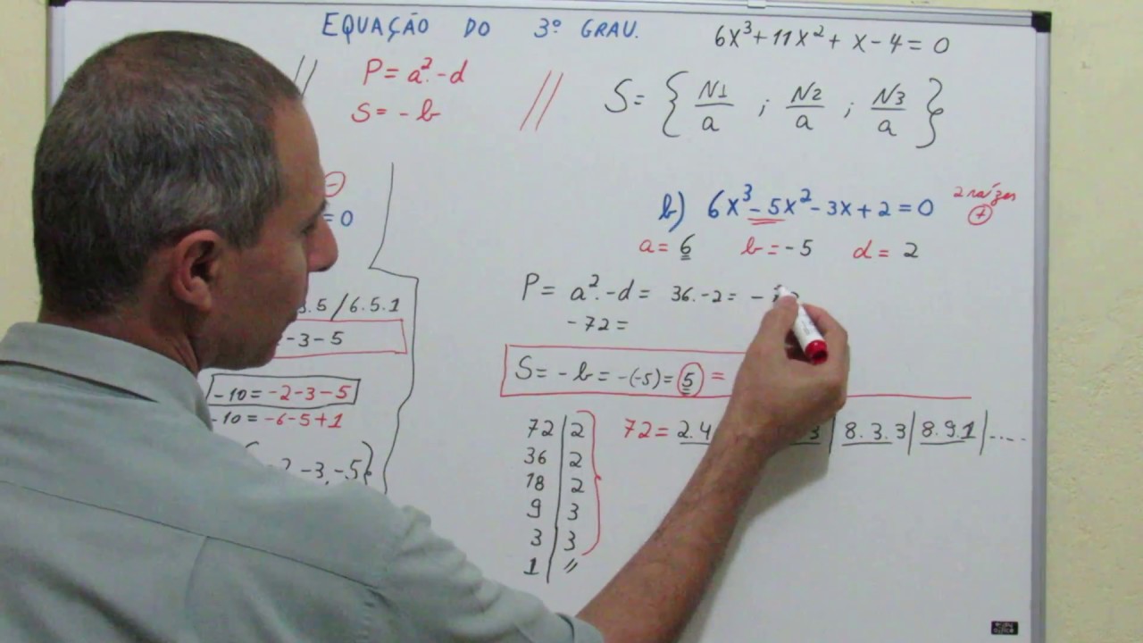 Equação do 3º Grau - Método Prático e Fácil, mesmo se a for ≠ 0 (Nunca vi igual)