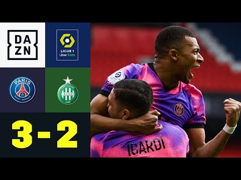 Später Wahnsinn! Mbappé doppelt, Icardi in letzter Sekunde: PSG - St. Étienne 3:2 | Ligue 1 | DAZN
