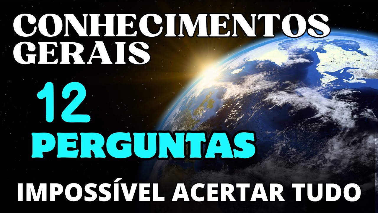 NEM OS MAIS INTELIGENTES ACERTARÃO TODAS ESSAS PERGUNTAS! QUIZ DE CONHECIMENTOS GERAIS!