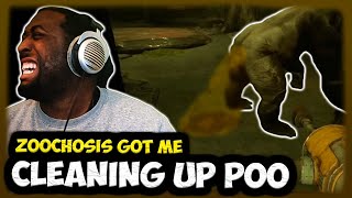 CLEANING UP MUTANT ANIMAL POO  - HORROR GAME - Zoochosis Gameplay Trailer [PowellGuy REACTS]