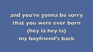 My boyfriends back lyrics