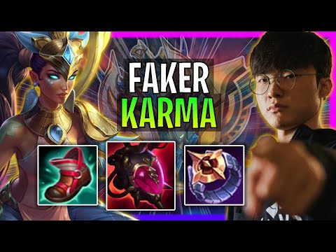 T1 Faker Plays Karma Mid vs Galio! | Season 2024