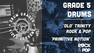 ★ Primitive Notion ★ Trinity Rock &amp; Pop (Drums) Grade 5 | PREVIEW Drum Lesson (New Order)
