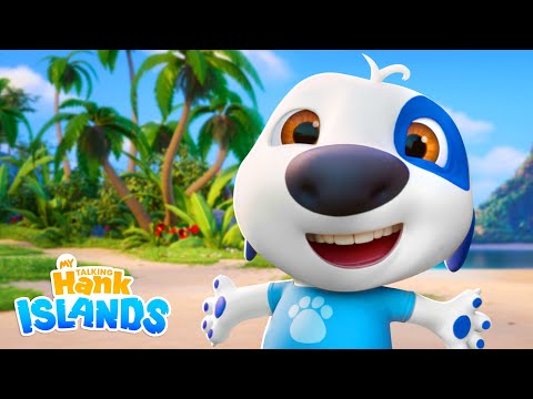 Welcome to Hank's Island 🤩 My Talking Hank: Islands | Cartoon Trailer Compilation
