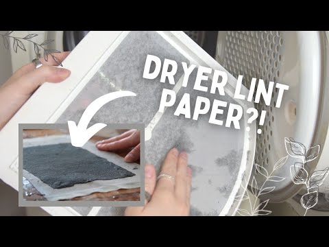 Making a journal from DRYER LINT | Will it paper #2