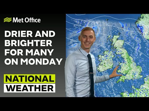 27/08/23 – Less showers than recently – Evening Weather Forecast UK – Met Office Weather