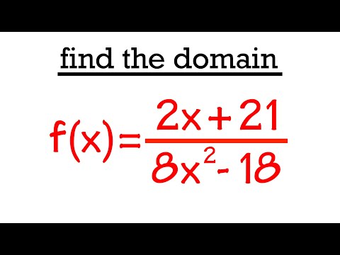 how to find the domain of a rational function