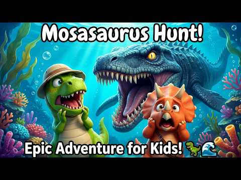 We're Going on a Mosasaurus Hunt! 🐉 Epic Sea Dino Song Adventure for Kids | Dino Explorers