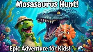 We're Going on a Mosasaurus Hunt! 🐉 Epic Sea Dino Song Adventure for Kids | Dino Explorers