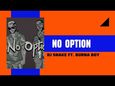 Dj Snake ft. Burna Boy - No Option (Lyrics)