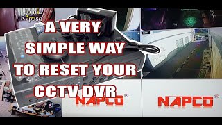HOW TO FACTORY RESET DVR CCTV