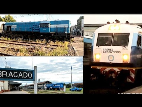 Ferrocarril Sarmiento, #trenes a Bragado.Regreso a #BuenosAires #locomotora GR12 y a Bragado CKD 8G 