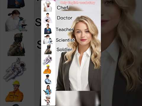 Jobs and occupations | learn professions  name in English .