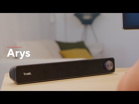 Kompiuterio kolonėlės „Trust Soundbar Arys“ kompiuterio garsiakalbiai video