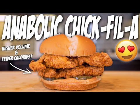 BODYBUILDING CHICK-FIL-A CHICKEN SANDWICH | No Deep Frying, High Protein, Air Fryer Recipe!