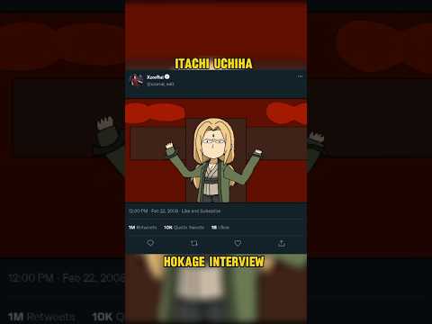 Itachi Uchiha Hokage Interview gone wrong 🤣 #shorts #shortsfeed #itachi