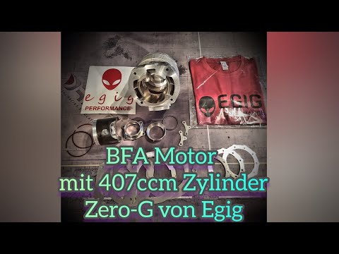 Egig Zero-G 407ccm BFA Motor Posch Performance Resi-Box Aufbau und Prüfstand 60PS