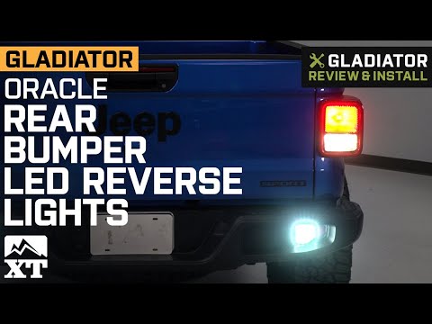 Jeep Gladiator JT Oracle Rear Bumper LED Reverse Lights with Plug-N-Play Harness Review & Install
