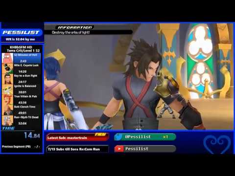 Kingdom Hearts Birth By Sleep FMHD Terra Level 1 Critical Old WR w/Commentary (GDQ Submission)