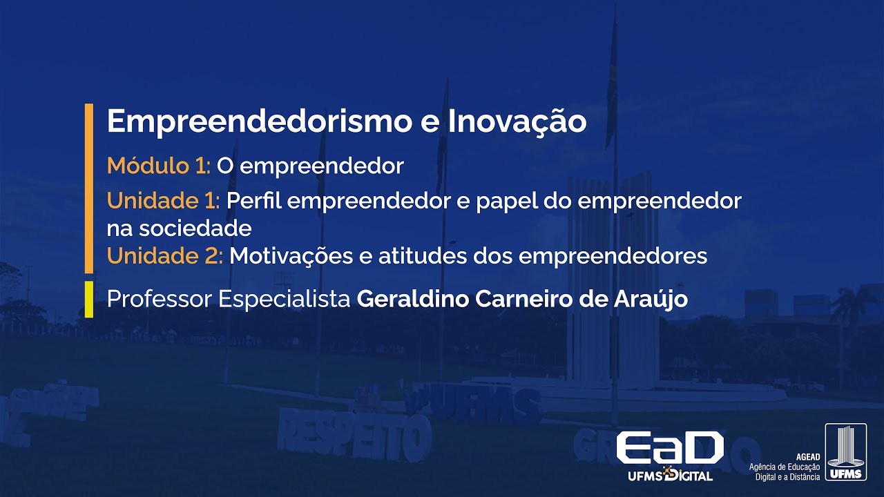 [UFMS Digital] Empreendedorismo e Inovação - Módulo 1