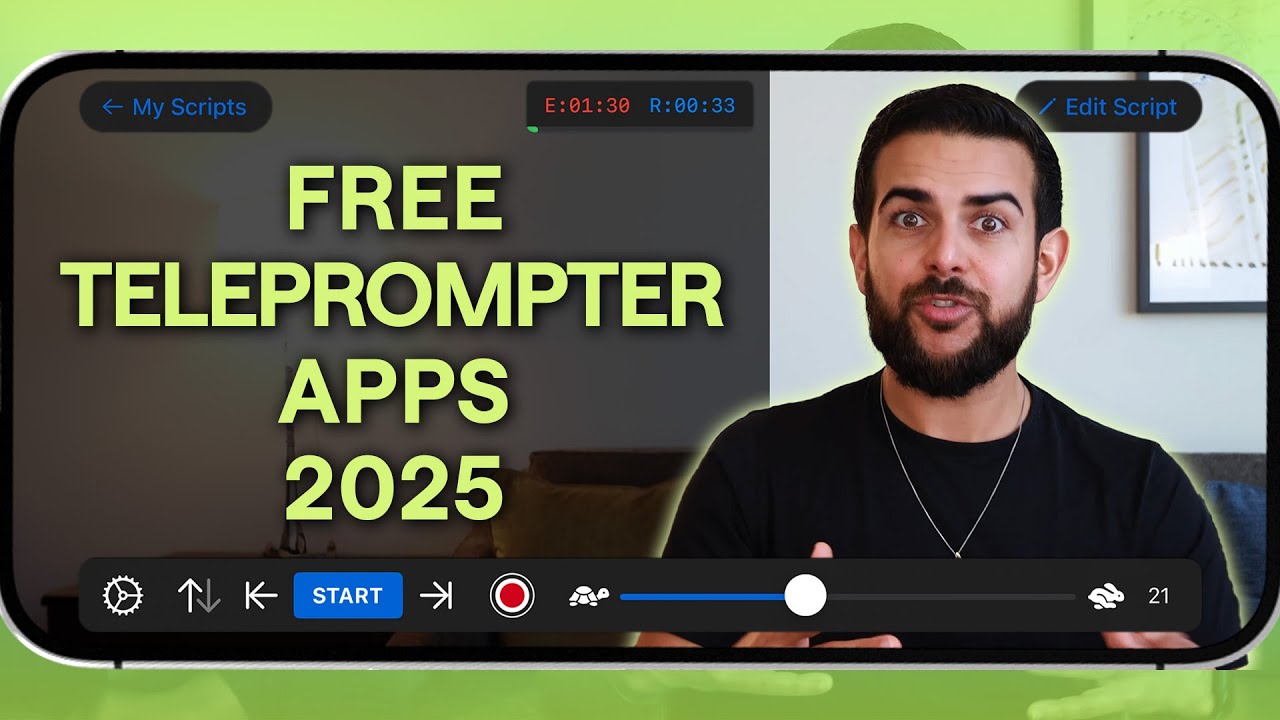 Best FREE Teleprompter Apps For YouTube Videos in 2025 (TikTok, Reels and More)