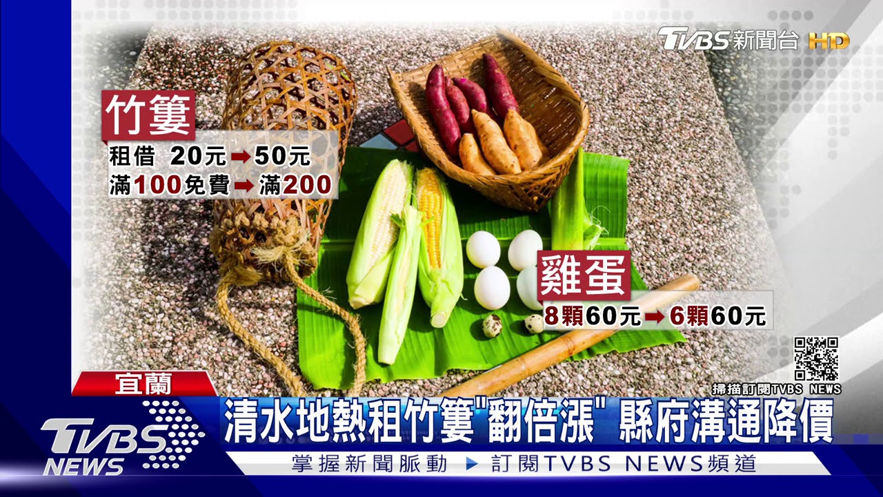 宜蘭清水地熱租竹簍「翻倍漲」 縣府溝通降價