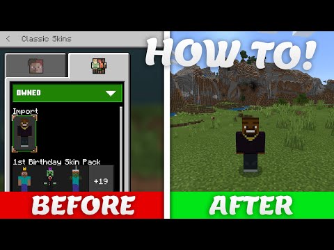 FUZIONHERE - How To Use Custom Skins On Minecraft Bedrock Edition!
